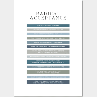 Radical Acceptance - DBT Posters and Art